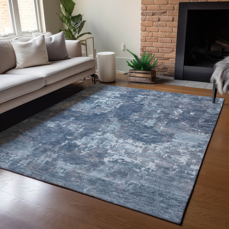 Machine Washable Indoor/Outdoor Francky ACN2361 Casual Rug, Rectangle 5' x 7'6"