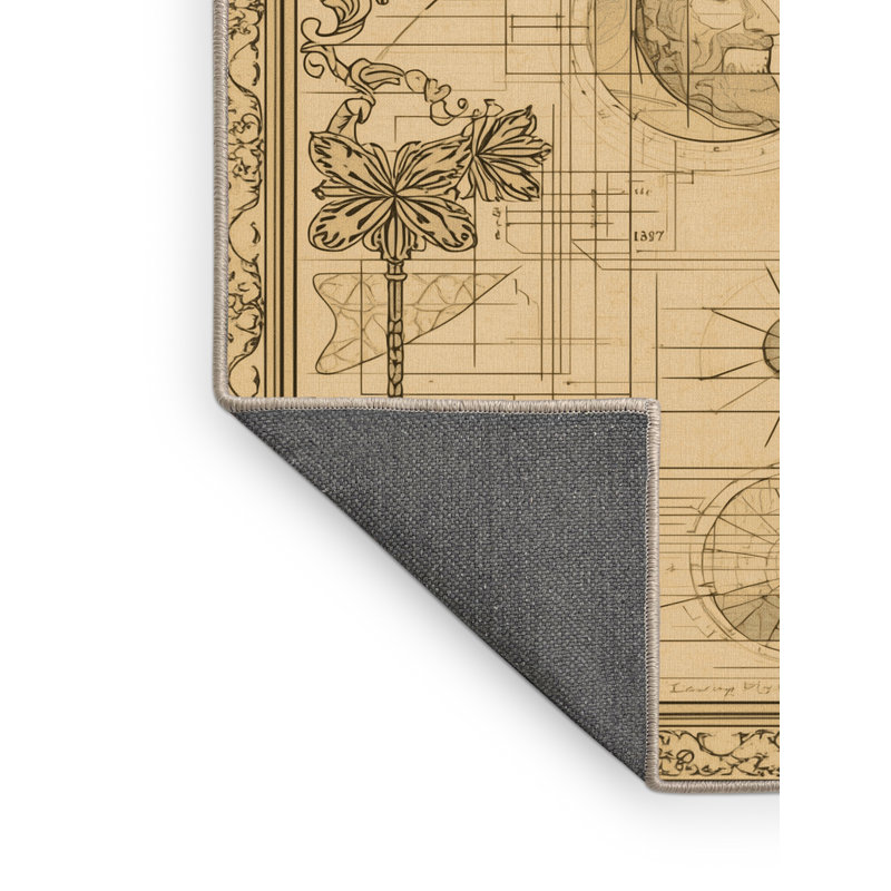 Tapis oriental doux et moelleux de style oriental classique brun / beige Nikolas, 5x7