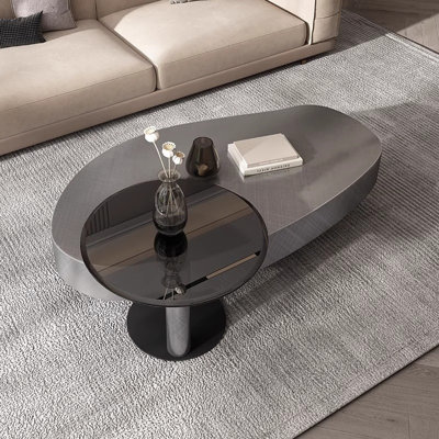 Table basse gigogne en acier au carbone