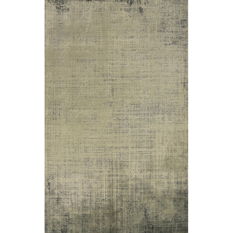 Tapis à motif d'aspect usé et moderne de style moderne 5 x 7