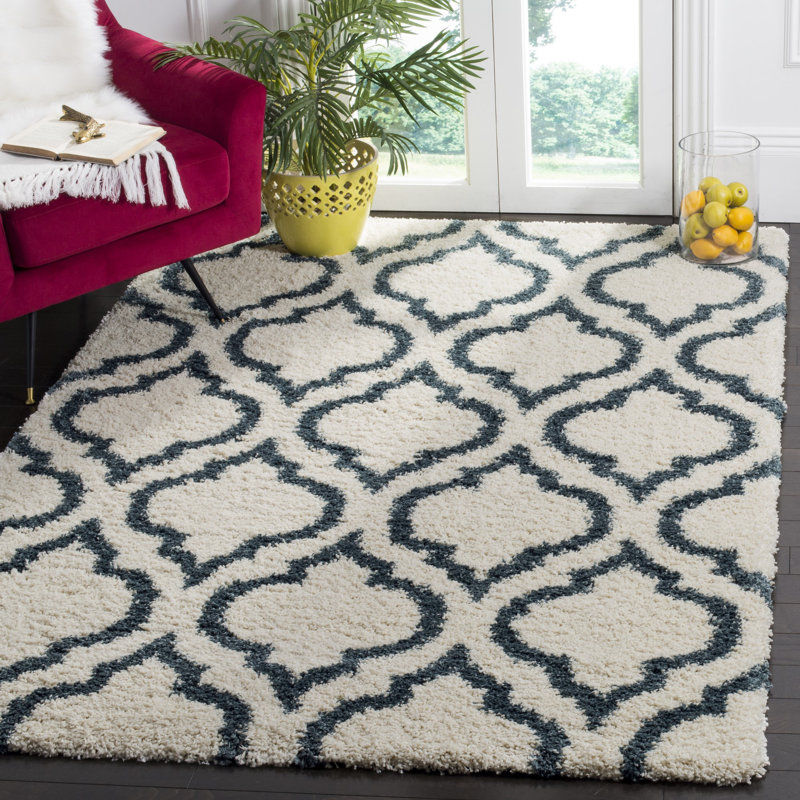 Darrold Hudson Shag Performance Geometric Rug, Rectangle 5'3" x 7'6"