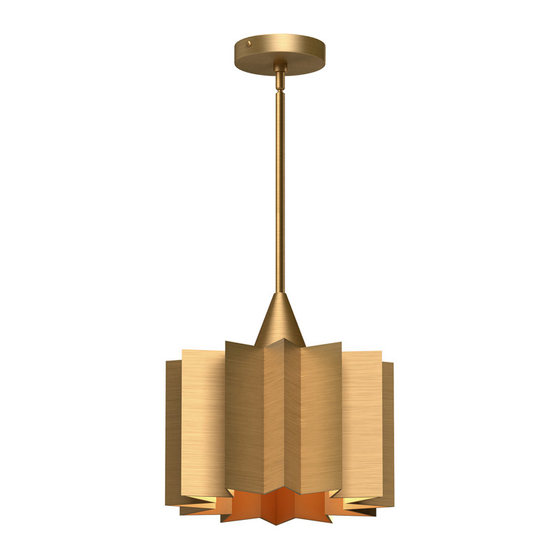 Tindra 1 - Light Unique/Statement Pendant, Aged Gold, Aged Gold