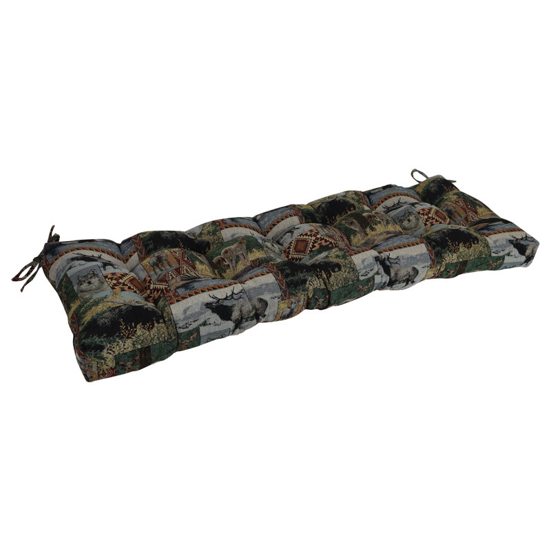 Tufted Tapestry Bench Cushion