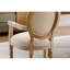 Chaise en bois massif de style français 2, crème. Fabrication robuste avec rembourrage en mousse. Revêtement. Design rétro. Pieds en bois robustes. Rampe élégante. Beige 20,87 po de profondeur, 18,65 de largeur, 32,84 de hauteur.