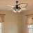 Sawicki 52" Palm Valley Tropical 5 Blade LED Ceiling Fan with Remote