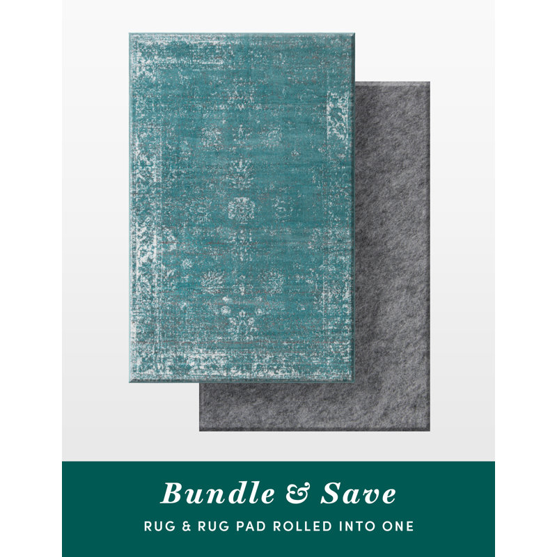 Casino Gourley Rug Bundle, Rectangle 7'1" x 10', Light Blue, Yes