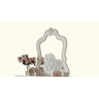 Pearl White Finish Mirror