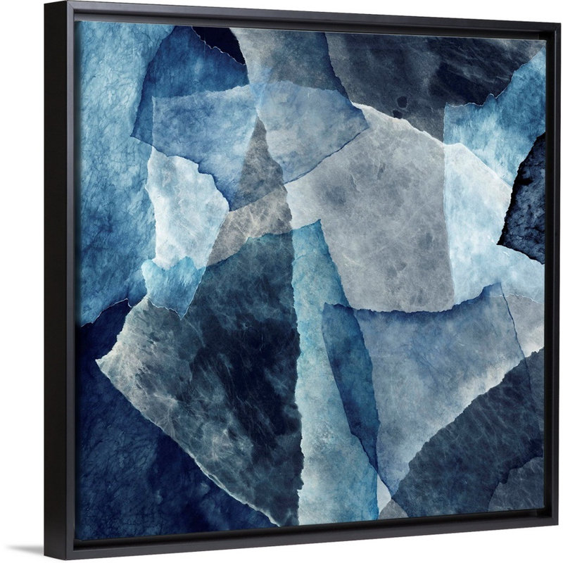 « Ideal Deepness II », reproduction d’art sur toile, Cadre noir, H 26 po x l 26 po x P 1,75 po