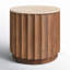 Table de bout en travertin Gaige