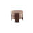 Arden Modern Curved Accent Chair – Upholstered Lounge Chair, Taupe Fabric