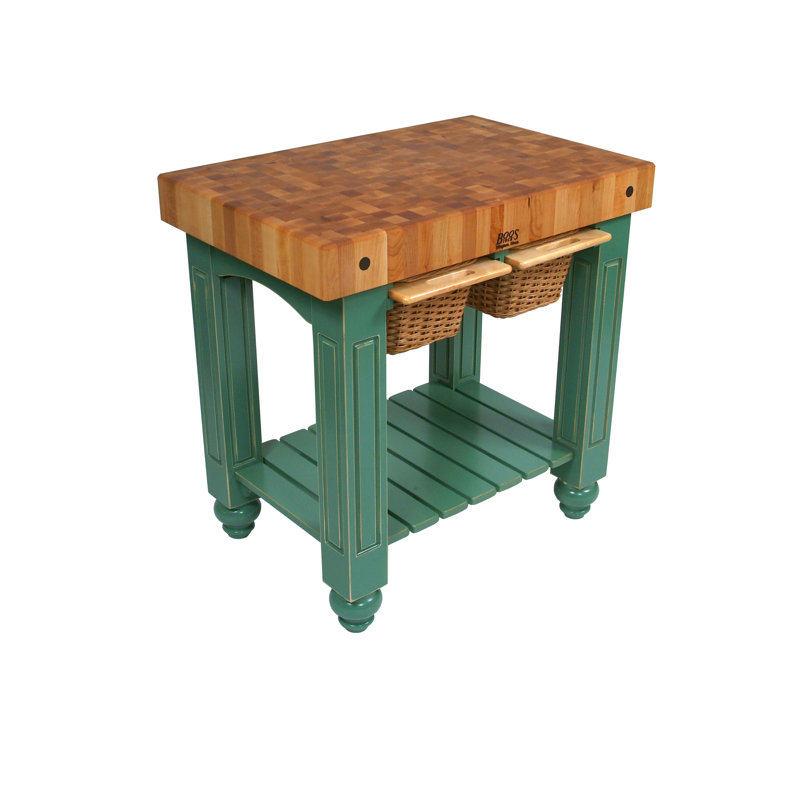 American Heritage Gathering Prep Table, Basil Green