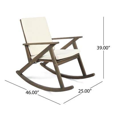 George Oliver Gerling Outdoor Rocker Chair & Reviews | Wayfair