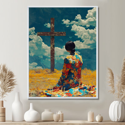 «Blue Sky Mourning», art mural paysage religieux