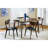 Thomson Dark Walnut Extension Leaf Dining Table-854346329