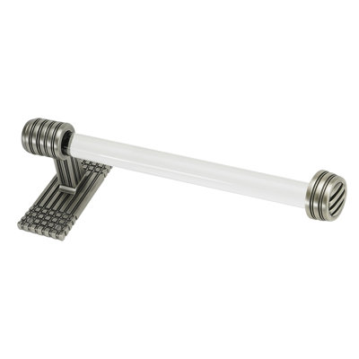 WILTON 12" HAND TOWEL RIGHT, ACRYLIC HANDLE; ANTIQUE NICKEL FINISH