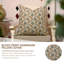 Coussin décoratif en lin fabriqué à la main à motif de blocs de tissu Fab Fabine Madubala pour canapé, lit et salon - 14 po x 20 po-1218801075-1218801069-1218801066