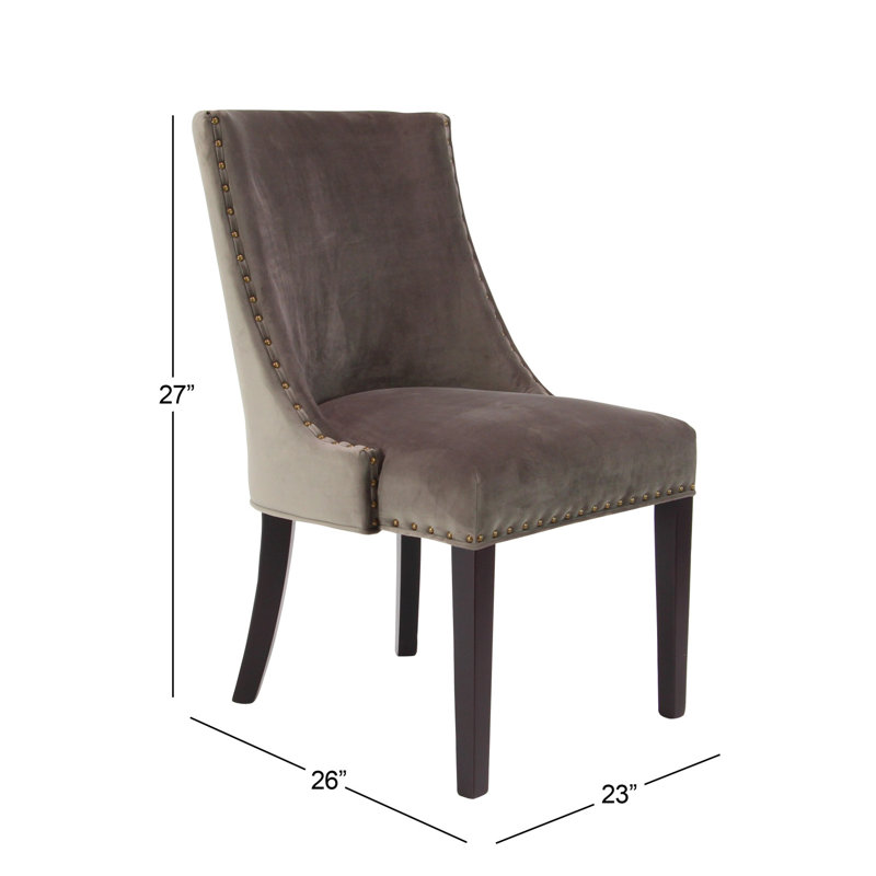 Chaise rembourrée Brazeal, Brun