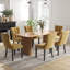 Ensemble de salle à manger rectangulaire à double piédestal avec table de salle à manger de style crème-1947038711-1947038667-1947038668
