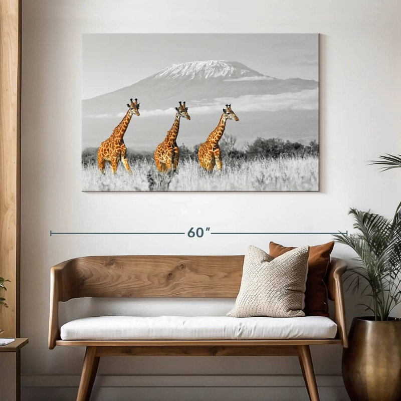 Brampt Giraffe Trio, 32" H x 48" W