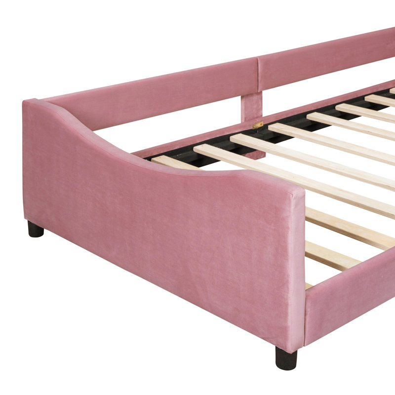 Janalyn Upholstered Daybed, Pink
