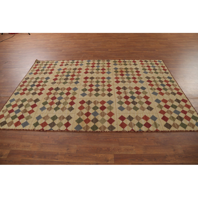 Tapis kilim à motif géométrique All-Over Flat