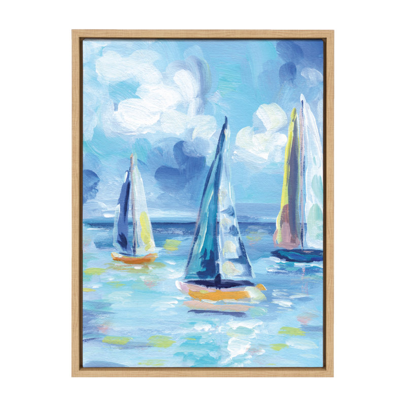 «Come Sail Away» par Rachel Christopoulos, reproduction d'art sur toile encadrée