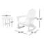 Ensemble de chaises berçantes 3 pièces Adirondack POLYWOOD Vineyard-29563428