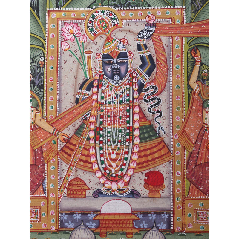 Art Shrinathji Pichhwai | Aquarelle sur papier