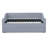Dark Blue Upholstered Convertible Twin Size Daybed, 3-in-1 Multi-Functional Sofa Bed with Tufted Button Backrest, Pull Out Pop-Up Trundle Bed and Side Storage Pockets for Small Space Living-129676879-129676880