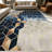 1PC Geometric Hexagon Gold Line Marble Pattern area rugs for Living Room, Soft and Comfortable, Suitable for all seasons, easy-to-maintain, machine washable Indoor floor mat, Under Table Farmhouse suitable for dining room, bedroom, entryway, home-129870788