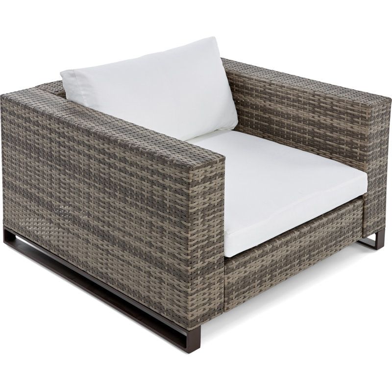 Tommy Hilfiger Oceanside Outdoor Arm Chair, Coastal Gray Wicker
