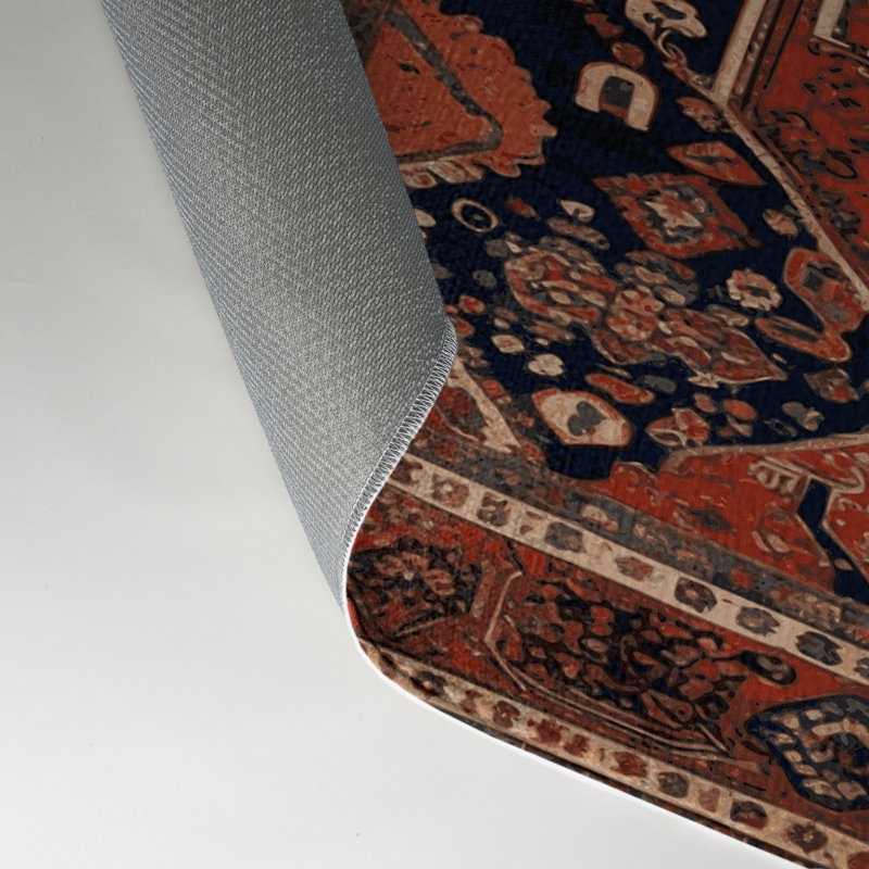 Tapis d'intérieur et d'extérieur brun Persian, Rectangulaire 3 pi x 5 pi