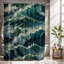 Rideau de douche avec tapis de bain-2060526991