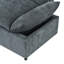 Canapé modulaire de 115,5 po avec revêtement en polyester durable, coussins moelleux, compartiments de rangement cachés