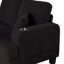 Ensemble de salon de rangement moderne 3 pièces avec ports USB, poches et porte-gobelets-1111939135