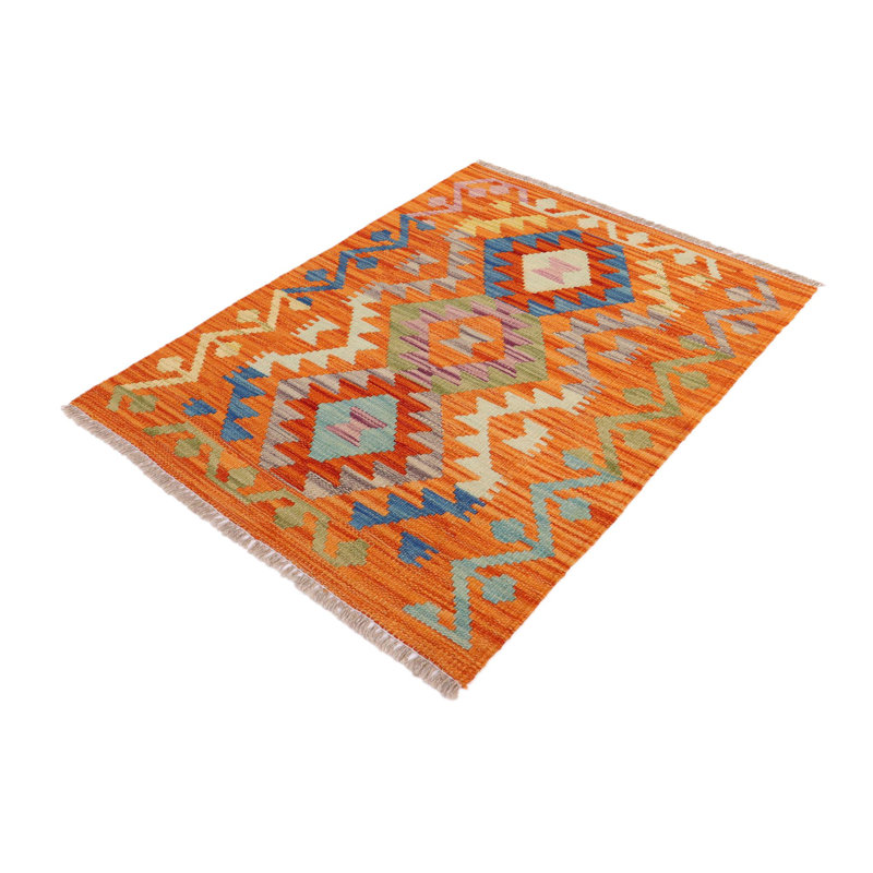 One-of-a-Kind Wetumka Hand-Knotted New Age 2'2" X 3'1" Wool Area Rug in Multicolor