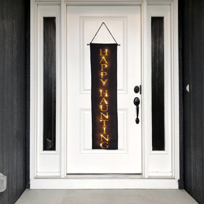 Halina Happy Haunting Battery-Operated Lighted Wall Banner