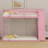 Multi-Functional Bunk Bed Featuring Built-In Shelves, Pegboards, Drawer Storage, And Ambient Lighting-1882444491