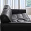 Canapé rétro noir Mid-Century haut de gamme