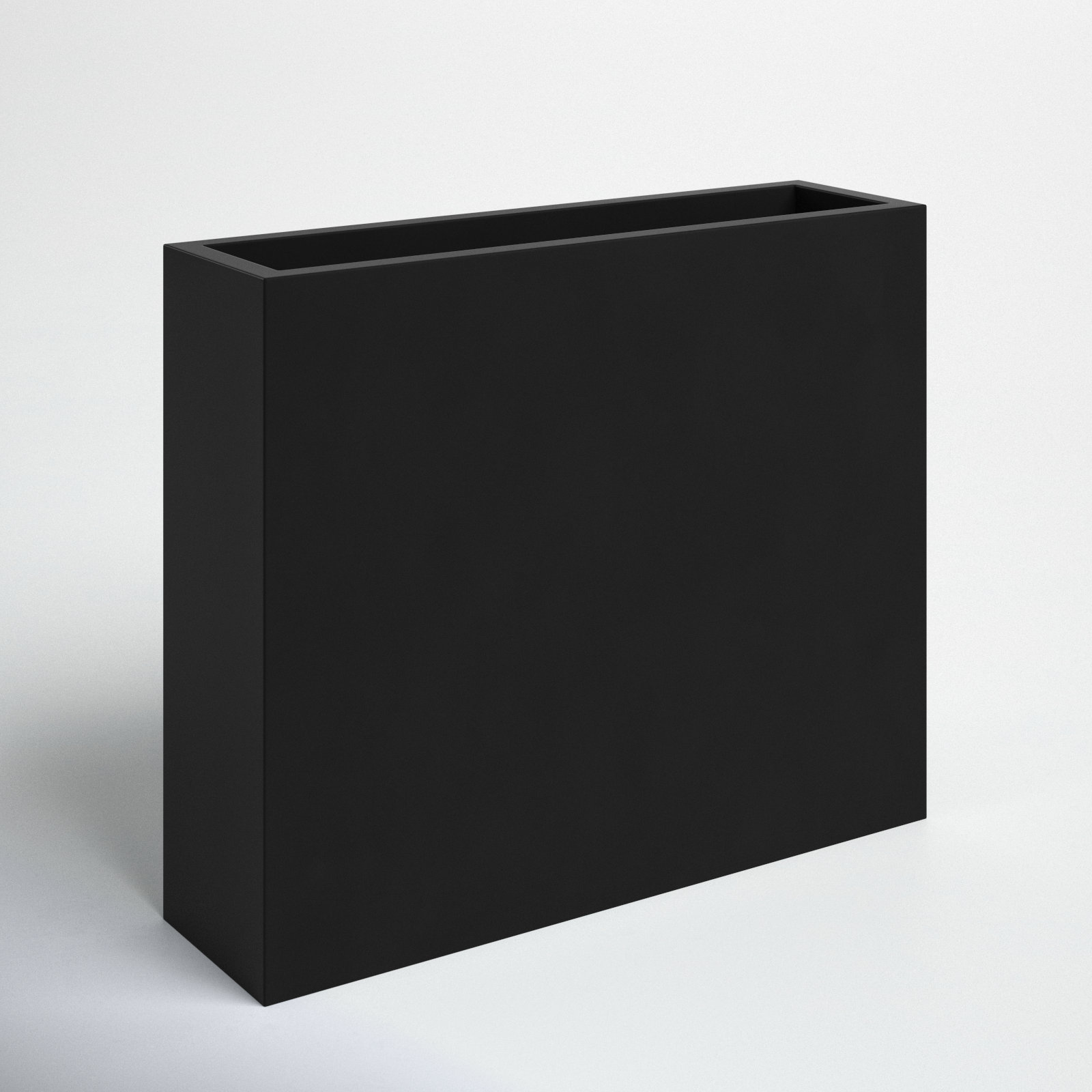 Connoisseur Planter Box, 30" H x 36" W x 12" D, Black