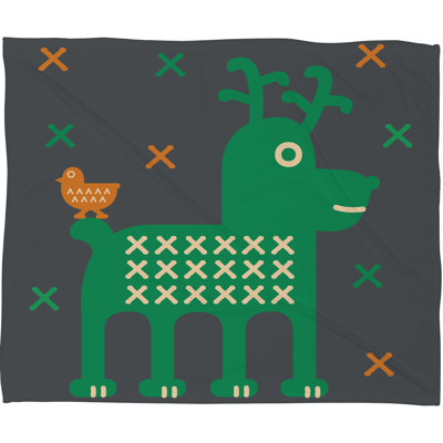 Gabriela Larios Knitted Throw Blanket