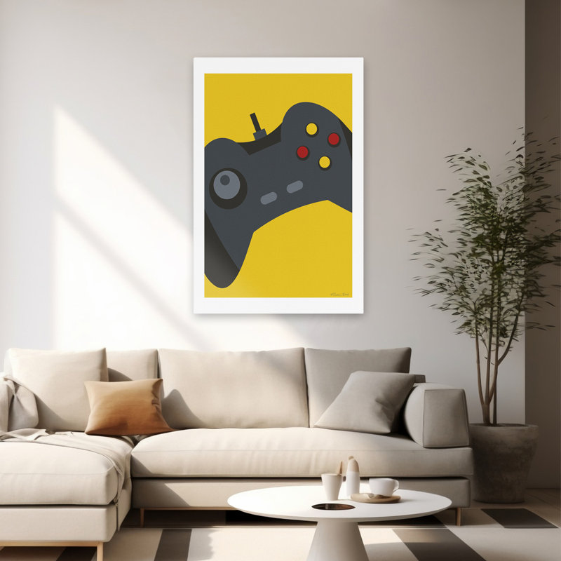 Controller V - Contemporary Video Game Controller Digital Device Console Gaming Art, 60" H x 40" W