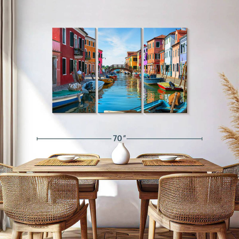 Quartier Sebbie Burano, H 36 po x l 57 po