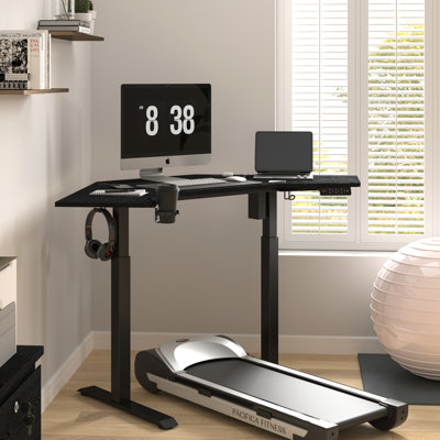 Adjustable Corner Metal Base Standing Desk