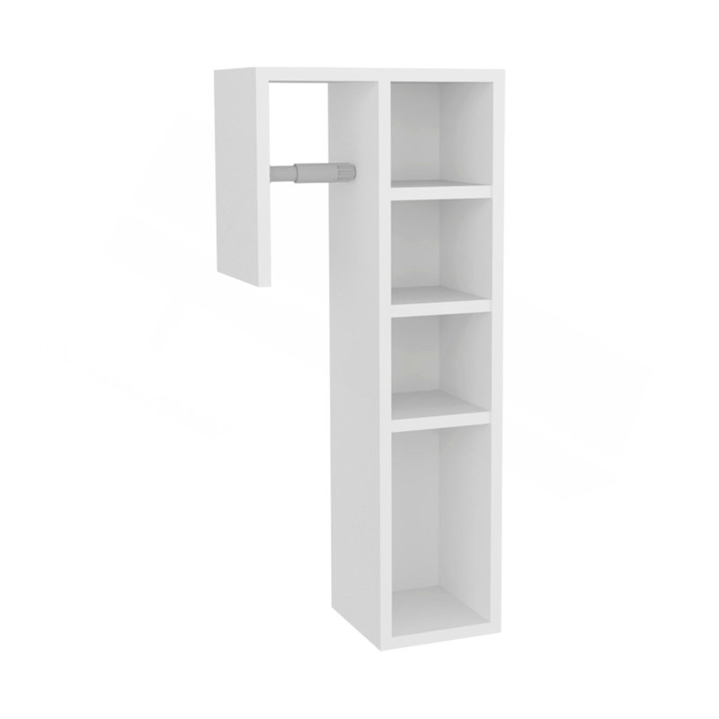 Porte-papier hygiénique avec 3 tablettes ouvertes