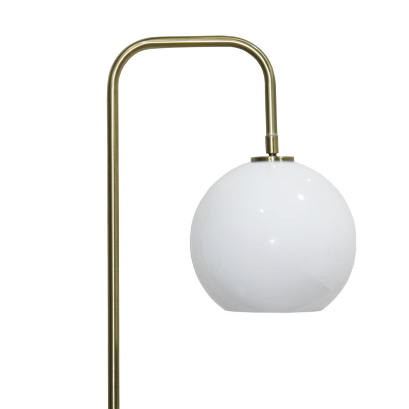 Lampe sur pied avec abat-jour blanc Solaris