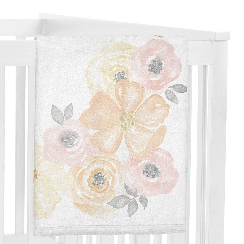 Couverture pour bébé en polyester aquarelle