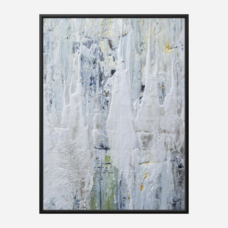 Green Cafe I On Giclee Canvas Hand Embellished Art, Black Framed Canvas, 24" H x 20" W x 1.75" D