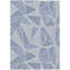 Tapis bleu marine en polyester tissé à la machine Itzayana-370796513
