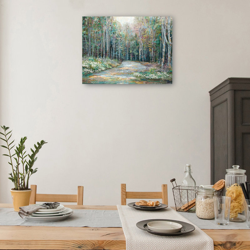 Spring Trail by Studio Arts Canvas Art Print, 18" H x 24" W x 1.5" D, Wrapped Canvas